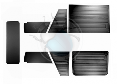 Set di 7 pannelli neri per vano posteriore T3 T25 79/92