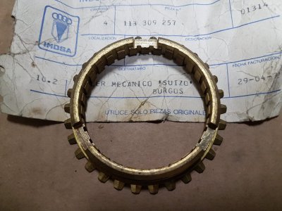 Sincronizzatore della seconda per cambio Type 1 53-60 e Type 2 53-59