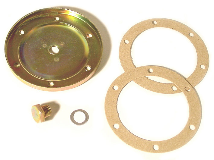 placca scarico olio con foro per bullone centrale da motore 34cv 01/61-