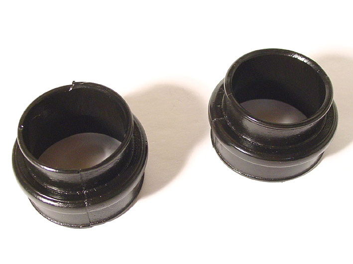 set di 2 soffietti in uretano nero per collettore di aspirazione 1300-1600 D/A