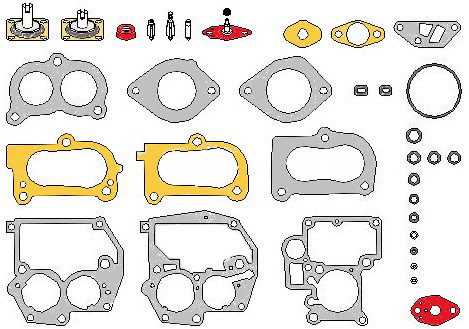 kit di revisione per carburatore Solex-pierburg golf 1 e 2