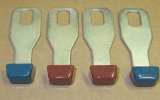 Kit di 4 leve riscaldamento 2 rosse 2 blu T2 8/67-7/72