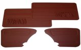 set di 4 pannelli portiera economici bordeaux con tasche 67-