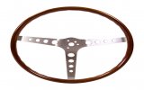 Volante a tre razze 4 fori effetto legno replica Nardi 38cm SSP