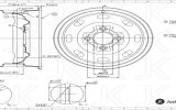 cerchione tipo 356 dipinto in grigio 7x15 4 x 130 (ET 27)