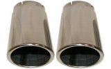 Set di 2 terminali scarico inox da 55 mm Porsche 356 con uscita Carrera