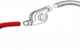 guaina riscaldamento sx per mot. Tipo 4 (diam. 55mm, lung. 640mm)