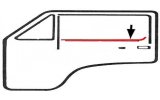 raschiavetro porta sx per cornice esterna cromata T3 T25