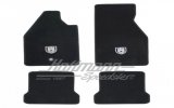Tappetini neri con logo WOB grigio 