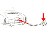 set di 4 clip per modanatura cromata luce targa 56-74