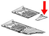 supporto centrale sedile anteriore destro 1200-1303 8/73-