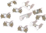 set di 10 clips per montaggio profilo pedana 18mm