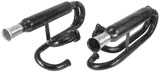 scarico BUGGY 2 in 1 nero con uscite cromate ( con riscaldamento )
