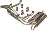 scarico SIDEWINDER T4 1 5/8" silenziatore completo in inox sotto il parafango