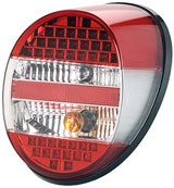 faro posteriore completo sinistro o destro 1303 e 1200 8/73- a LEDS rosso / trasparente