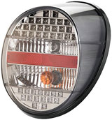faro posteriore completo sinistro o destro 1303 e 1200 8/73- a LEDS trasparente