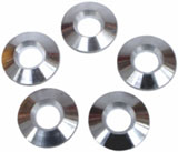 set di 5 rondelle in alluminio per il centraggio dei cerchioni ERCO 0,120
