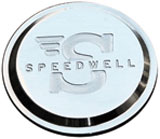 coprimozzo "SPEEDWELL" in INOX per cerchione BRM inglese o FLAT 4