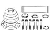 kit cuffia semiasse con bulloneria e grasso T2 08/67>07/79 + T3 - T25