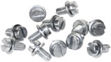 set di 12 bulloni a taglio zincato M6x10mm per fissaggio lamierati motore