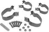 set di 4 collari in INOX per montaggio barra stabilizzatrice avantreni -7/65