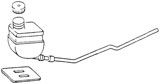 serbatoio liquido freni in plastica 61-66 ( circuito singolo)