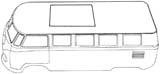 guarnizione per tetto T2 westfalia su carrozzeria 64-67