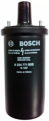 bobina nera 12 V Bosch/NGK/Marelli a bagno d'olio