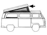 guarnizione tetto apribile westfalia T2 74-79