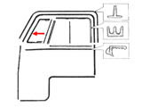 guarnizione di deflettore sinistro T2 55-67